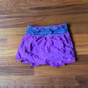 Purple and Blue Lululemon Athletic Skirt